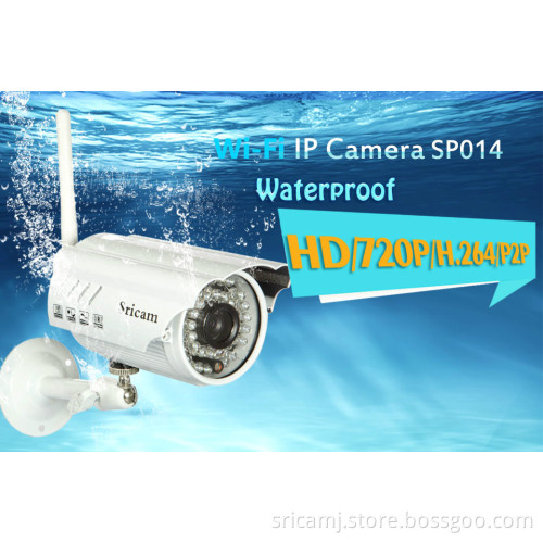 Sricam Wi-Fi IP camera Outdoor IR-CUT Home security 720P HD 128GB Micro SD